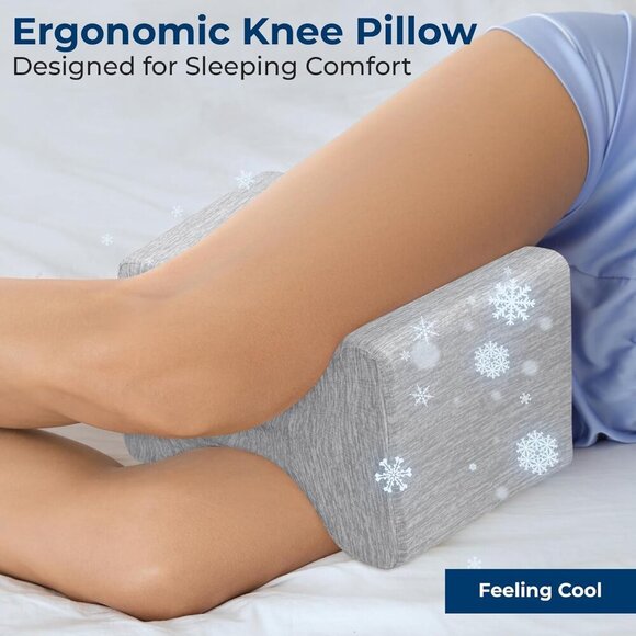 5 STARS UNITED Knee Pillow for Side Sleepers - Picture 3 of 7